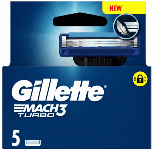 Gillette Mach3 Turbo Scheermesjes 5 Stuks