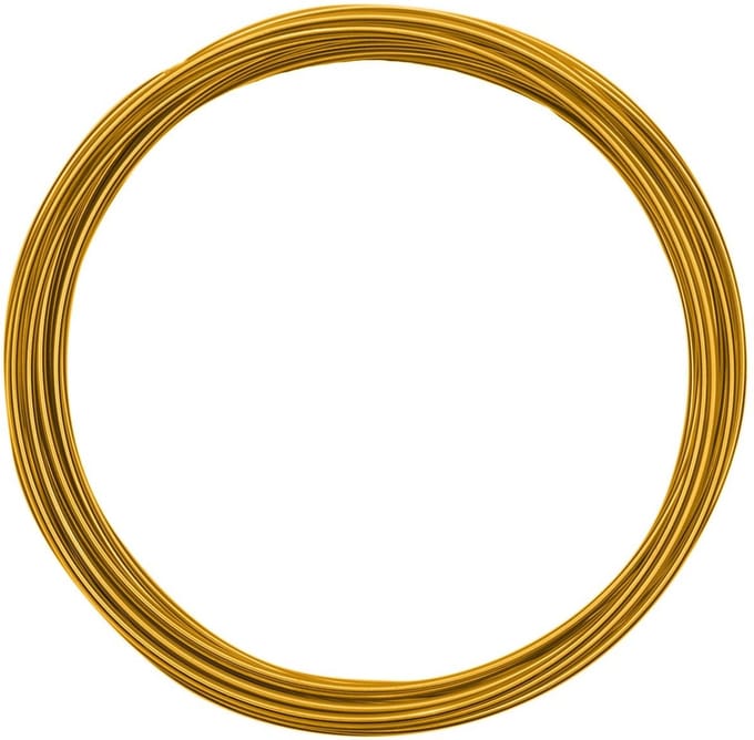 Vaessen Creative Aluminium Draad - 1,5mm - 5m - Goud