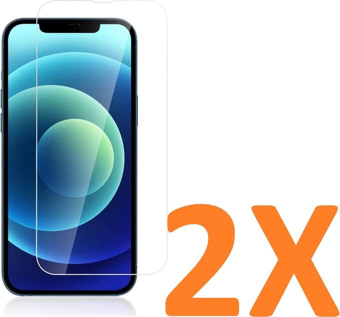 Screenprotector Glas - Tempered Glass Screen Protector - 2x Geschikt voor: Apple iPhone 14 & iPhone 16E