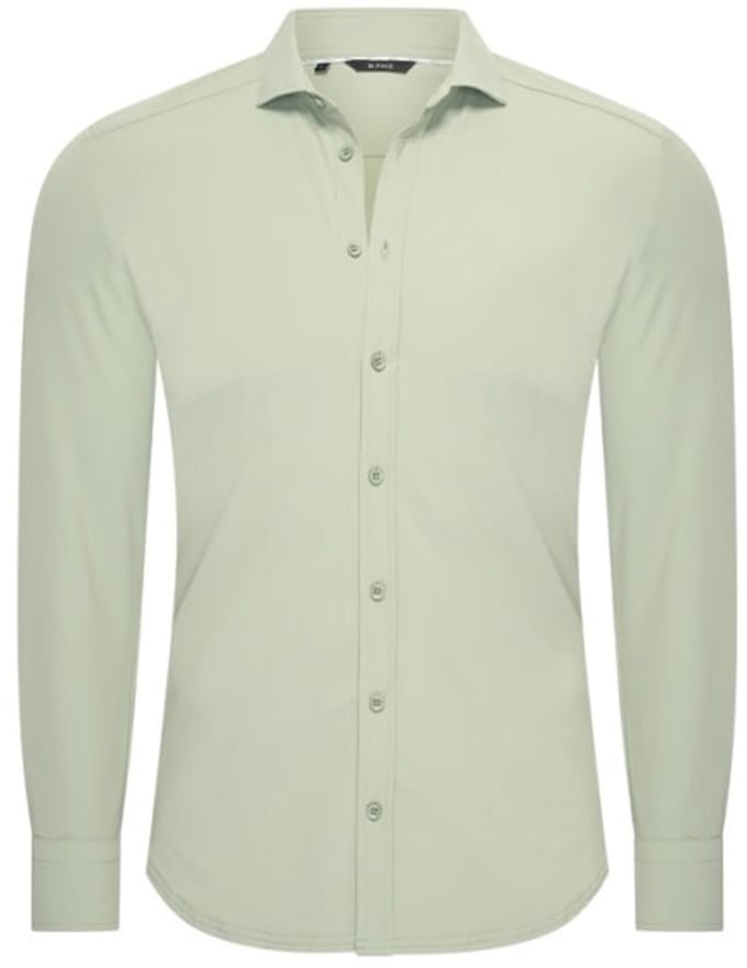 Travel Overhemd – Lange Mouw | Mi Piace – RM202010 Lilypad - Lilypad / S