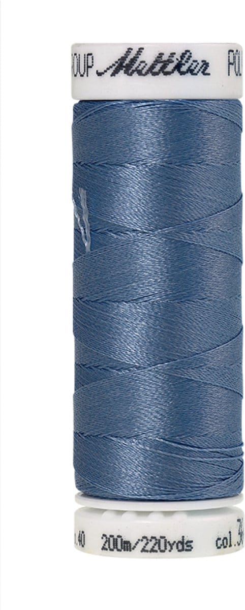 Mettler borduurgaren - Blauw - Nr 3641 - Polysheen - 200 meter