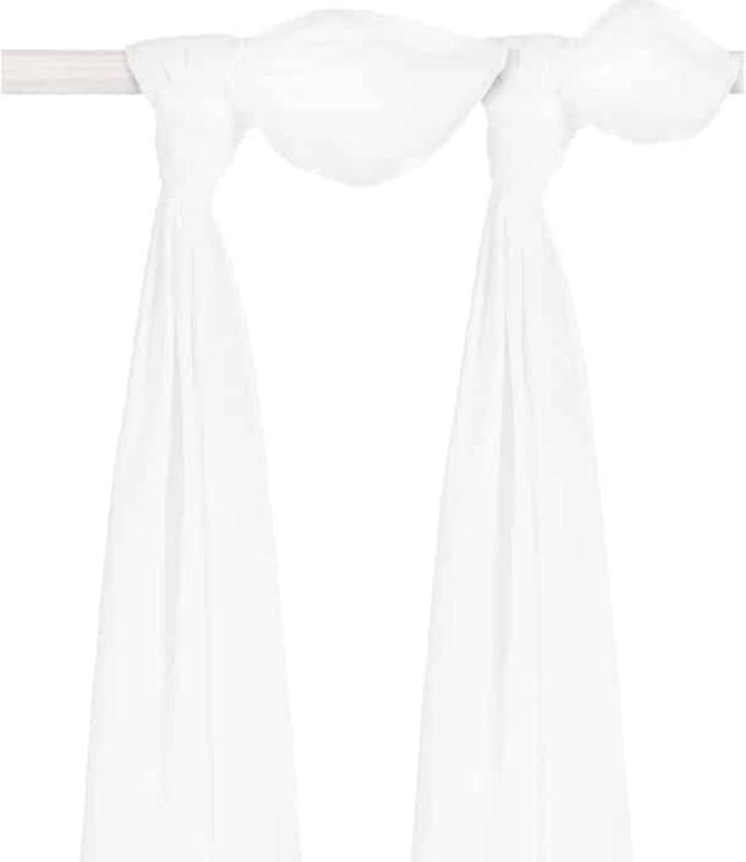 Jollein Hydrofiel Multidoek Basic 115x115cm - White - 2 Stuks