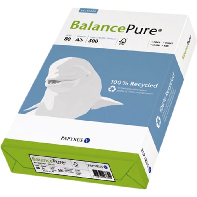 Kopieerpapier Balance Pure A3 80gr wit 500 vel