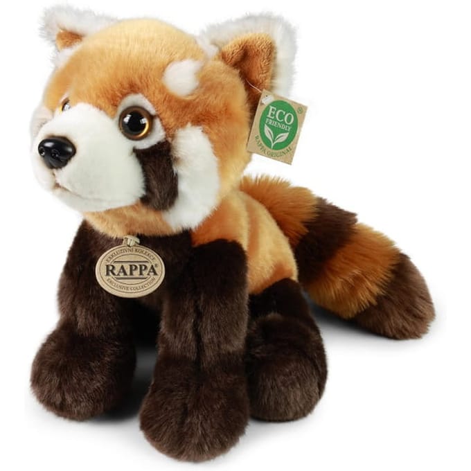 Rappa Eco Friendly Serie - Rode Panda Knuffel - 28 cm - Zacht Pluche
