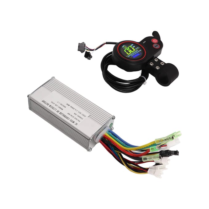 Elektrische Fiets Motor Controller LCD Kleurenscherm Paneel voor 36V 500W Borstelloze Motor 36V 48V 22A white