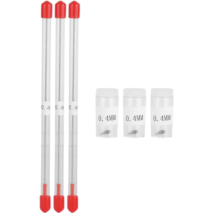 3 Set 0.4mm Airbrush Mondstuk Airbrush Naalden Vervangingsonderdelen voor Spuitpistool Spuit