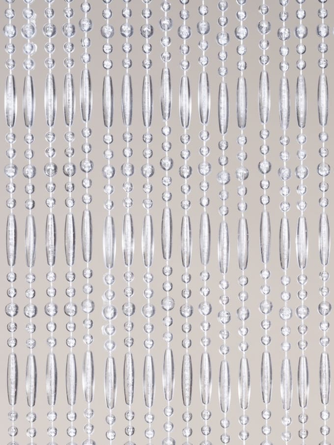Jekra Vliegengordijnen- kralengordijn - Juno - transparant - 90x210 cm
