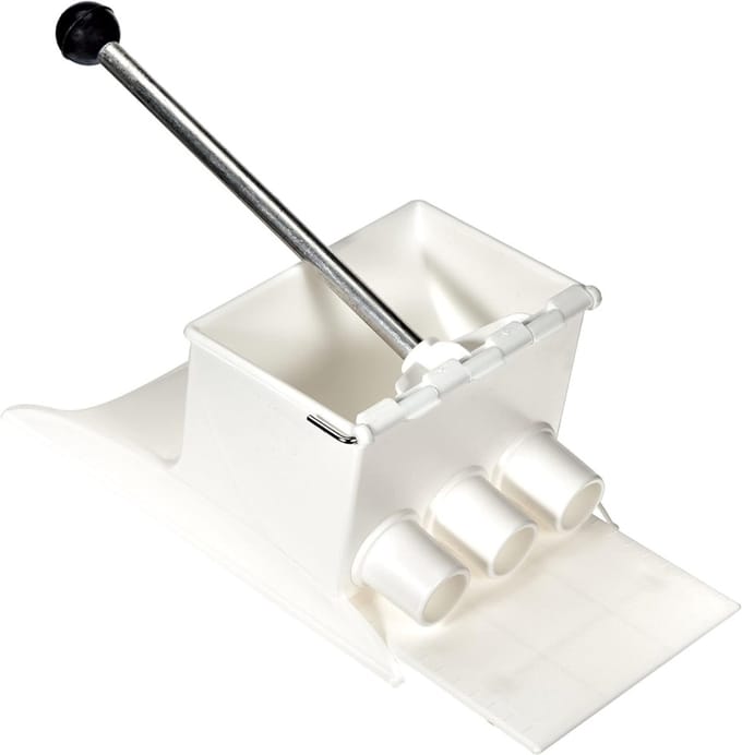 ZMR® Krokettenmaker - Krokettenmachine - Krokettenpers - Wit - 15cm x 27cm x 20cm