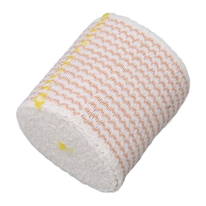 Elastisch Verband Ademend Zelfklevend Streep Compressieverband Medisch Tape 2 x 1,8 inch Geel white