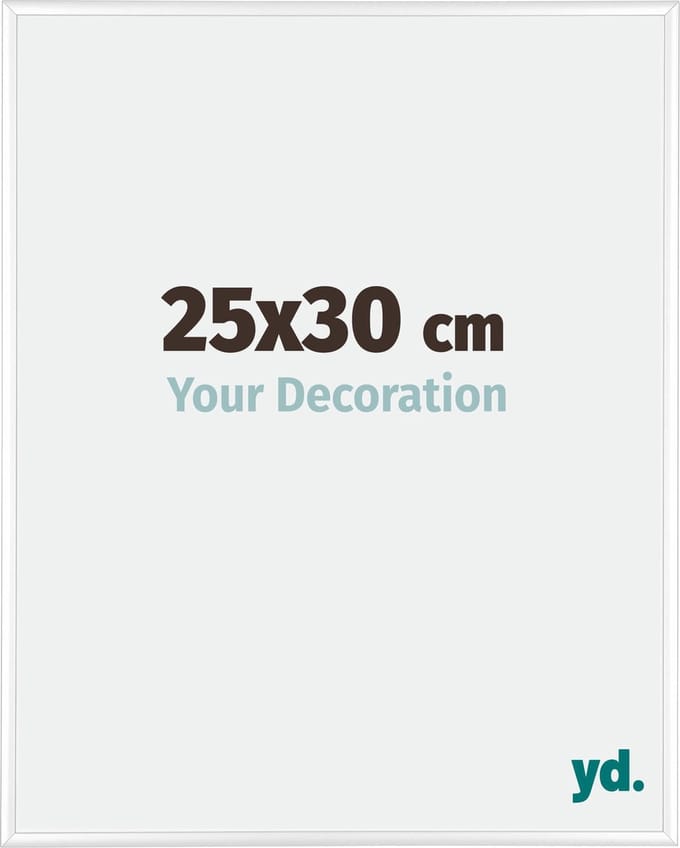 Your Decoration - Fotolijst 25x30 cm - Aluminium - Wit Hoogglans - Kent