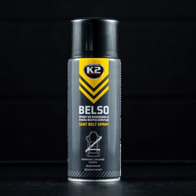 K2 B433 - Veiligerheidsgordel Herstelspray - 400ml - UV-bescherming - Antistatisch