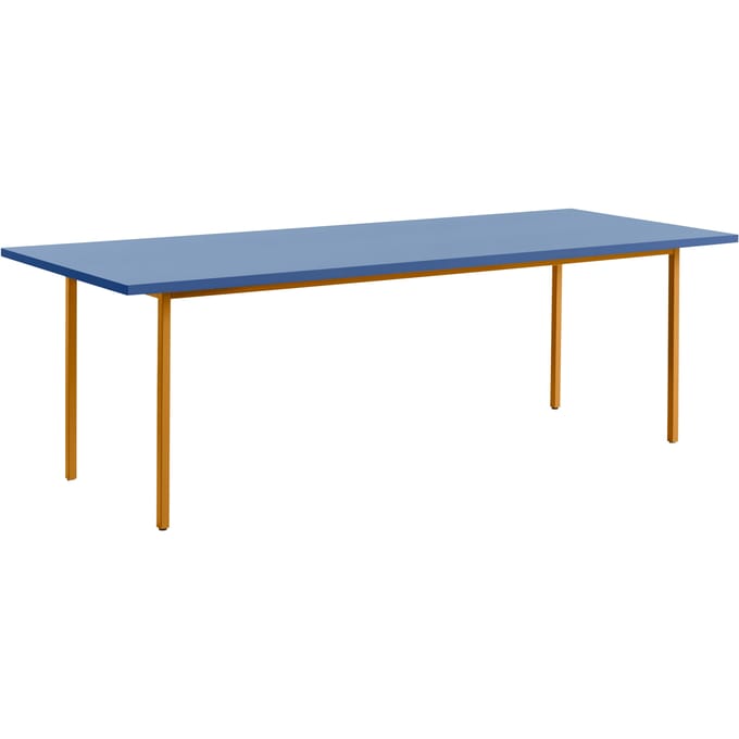 HAY Two Colour Tafel rechthoekig - blauw - oker - 240 x 90 cm
