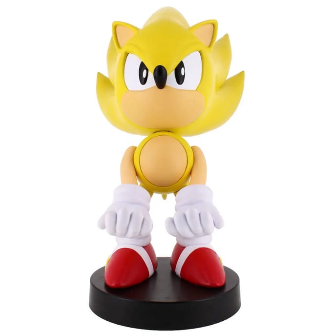 Sonic the Hedgehog - Super Sonic - figurine standaard voor telefoon | controller | oplaadcase (Cable Guys Original)