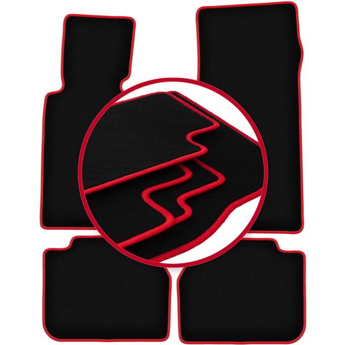 CARLUX-RED automatten voor: BMW 7 E32 sedan (1986-1994)