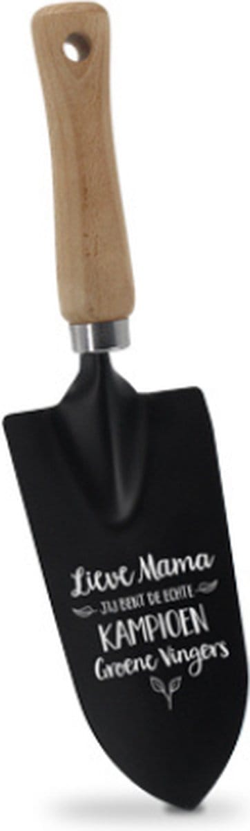 Tuinschep met tekst | Thema: Mama | Kleur: Zwart | Lengte: 27,5cm