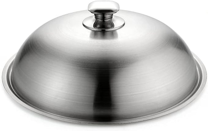 Pandeksel - Universeel deksel - Koken - Stevig stalen handvat - 30 cm - Zilver