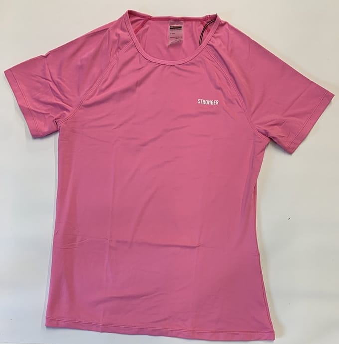 Stronger - Signature Tee - Sportshirt - Dames - Roze - Maat L