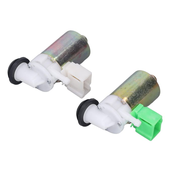 2 stuks Ruitensproeierpomp WWPNS1GD 2 Vervanging voor FORD Maverick DA Y60 1988-1994 white
