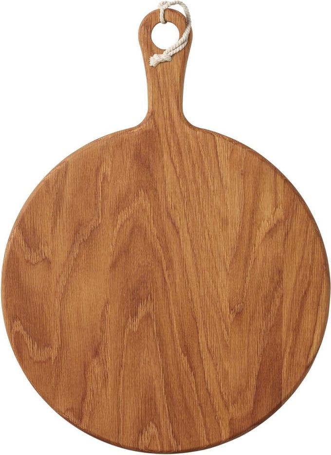 Rond Antipasti Serveerplateau van Eikenhout - Gourmet Prep & Serv - 385 x 315 x 25 Centimeter - Bruin