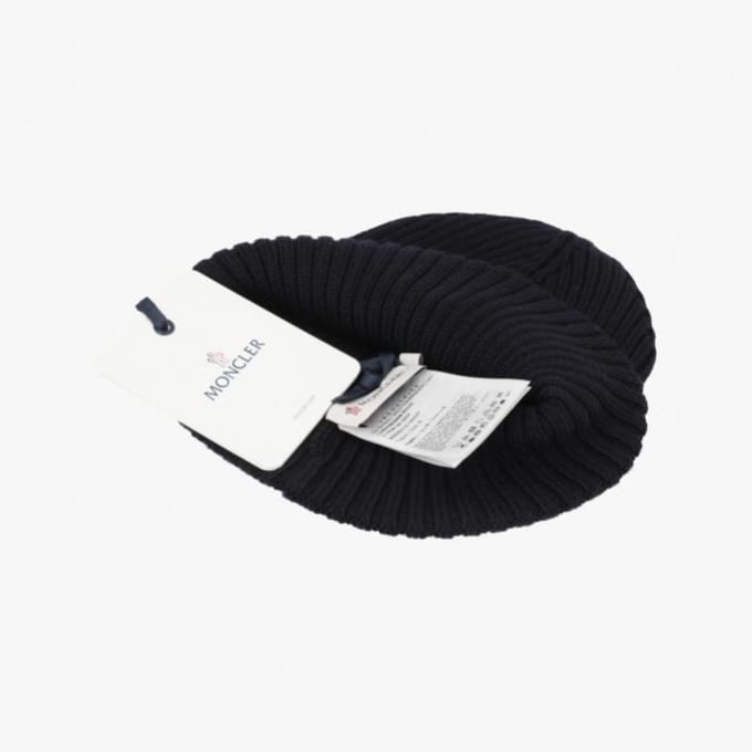 Bonnet Moncler Patch Logo M1131 742 3B00006 M1131 742 (L) black