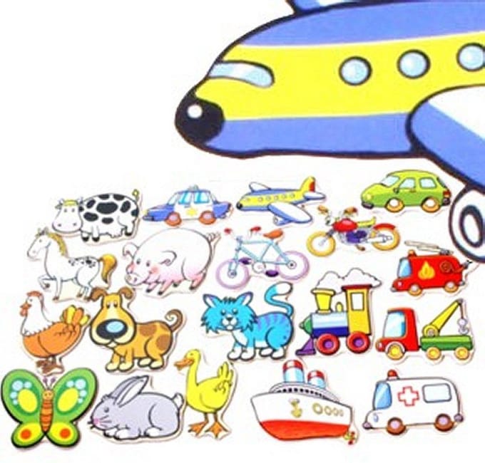 Simply for kids Houten magnetische figuren