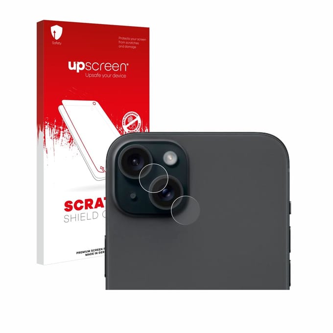 upscreen - Screenprotector voor Apple iPhone 15 Plus (ALLEEN Camera Lens) - Folie Beschermfolie transparant