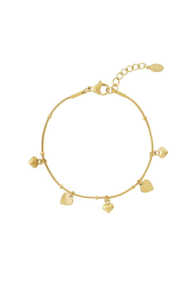 Goudlief.nl Mini hartjes armband