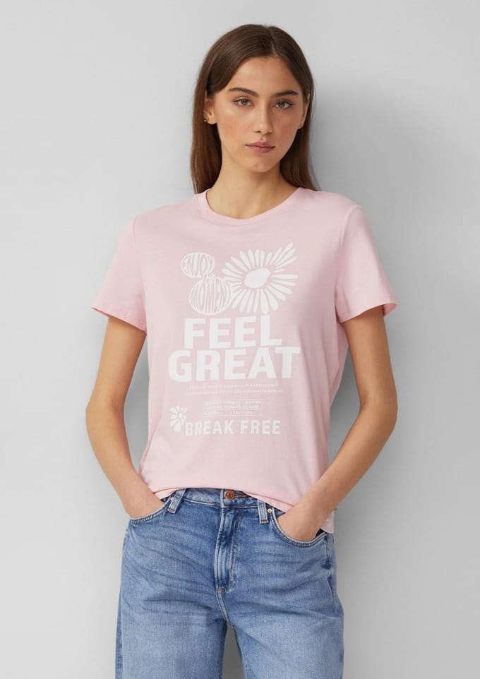 T-shirt dames QS Feel Great