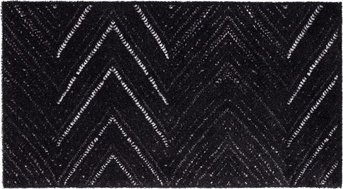 Hamat Lima 512 Wasbare Droogloopmat 67 x 120 cm | Design deurmat Herringbone Zwart