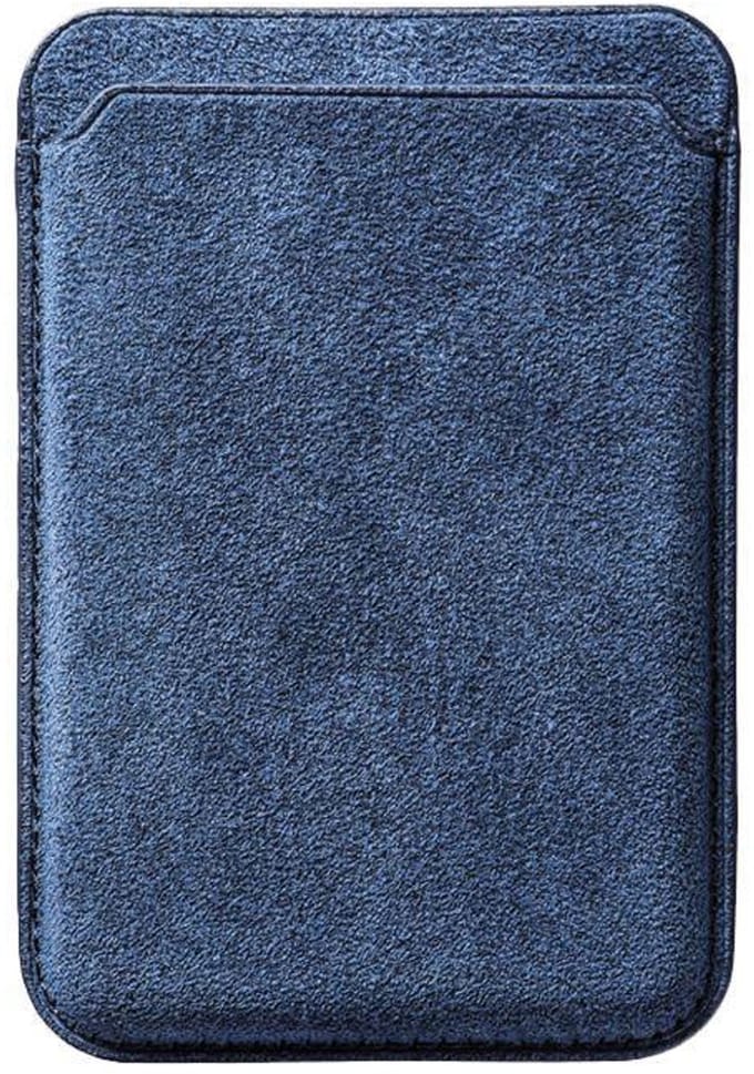 Alcanluxury Alcantara MagSafe wallet - Ocean Blue