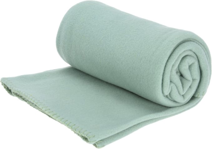 H&S Fleece deken/dekentje/plaid - polyester - mintgroen - 125 x 150 cm
