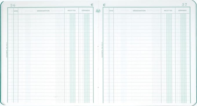 Exacompta 5x Standaard register Ontvangsten - Uitgaven - 80 blad - Nederlandstalig - - 1930X