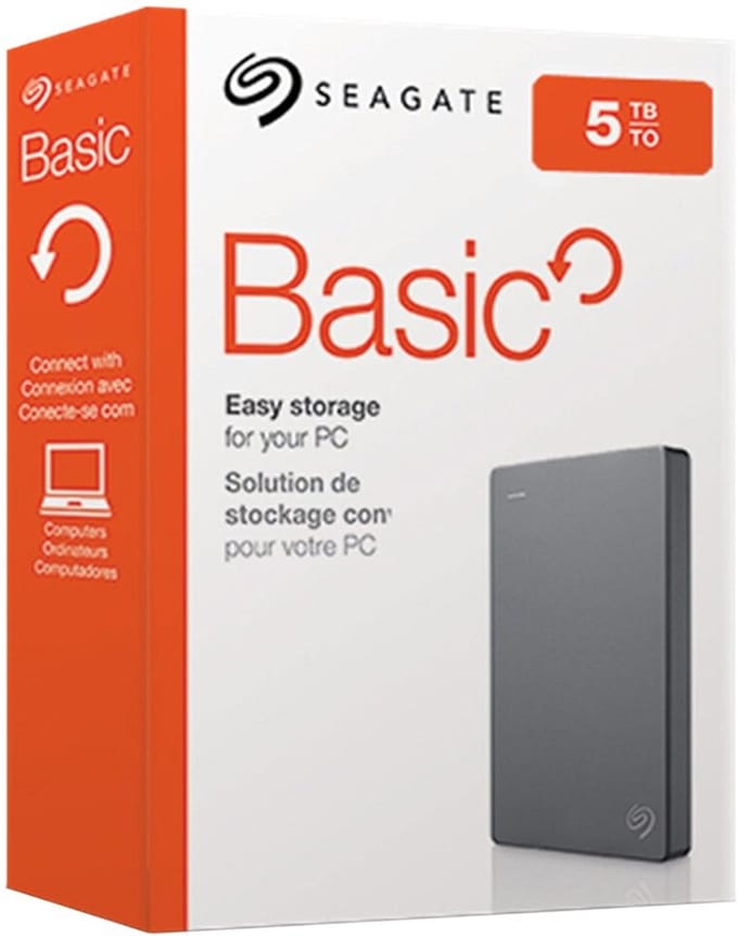 Seagate Basic STJL5000400 - 5TB - External Hard drive - Grey