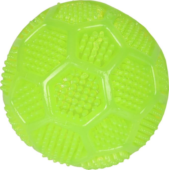 Flamingo Hondenspeelgoed Krico Dental Squeaky Bal - Groen - 7 cm
