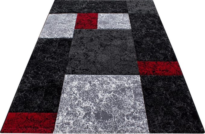 Modern laagpolig vloerkleed Hawaii - rood - 160x230 cm