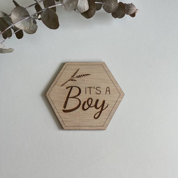 Zwangerschapsaankondiging - It's a boy