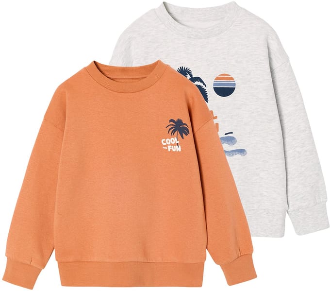 Vertbaudet Set van 2 sweaters "Cool and Fun"