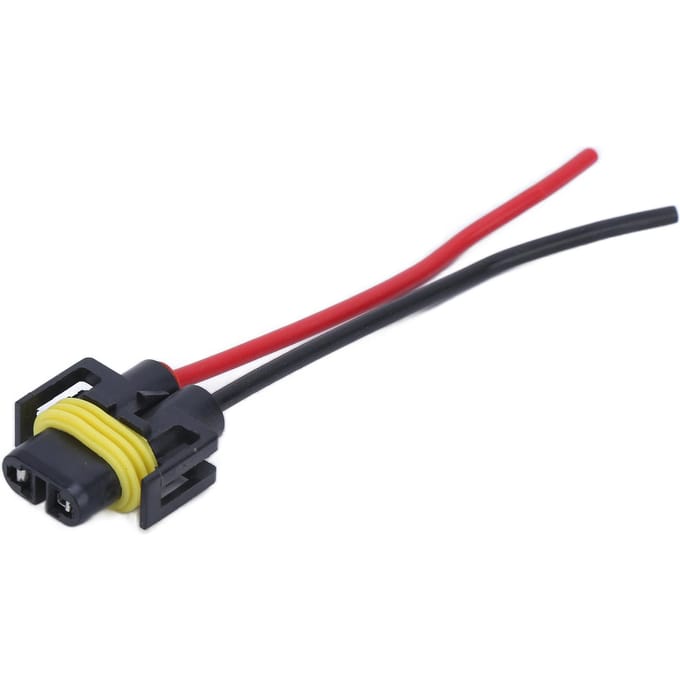 H11 H8 Connecteur de Phare Douille d'Ampoule Faisceau de Câbles Connecteurs pour Phare Phare Antibrouillard 12V 24V black