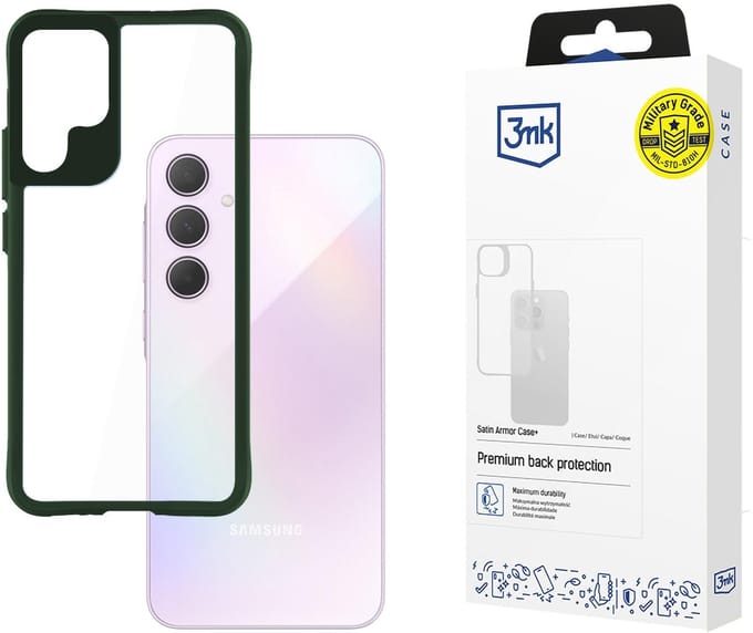 Samsung Galaxy A35 5G - 3mk Satin Armor Case+ Groen