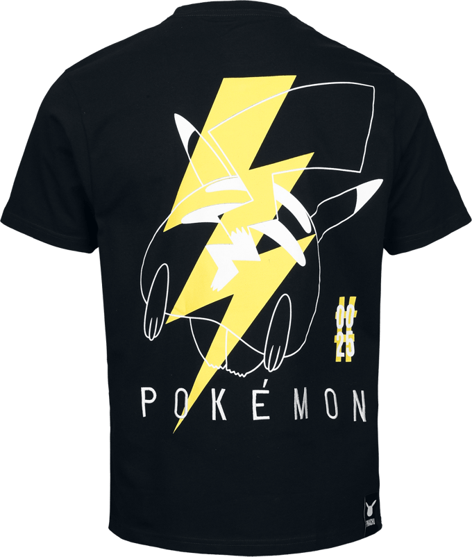 Pokémon - Pikachu T-shirt - Electrifying Art - Zwart - XL