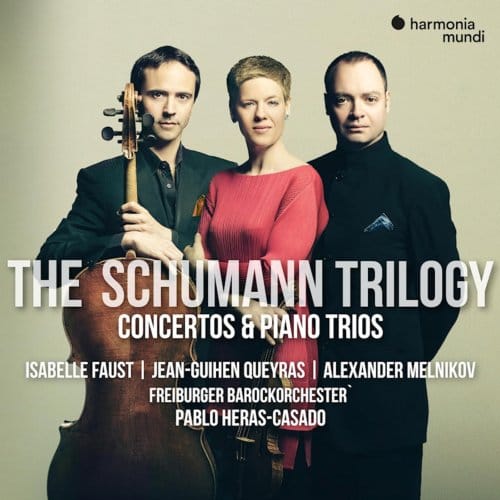 Isabelle Faust, Jean-Guihen Queyras, Alexander Melnikov, Freiburger Barockorchester, Pablo Heras-Casado - The Schumann Trilogy: Complete Concert (4 CD)