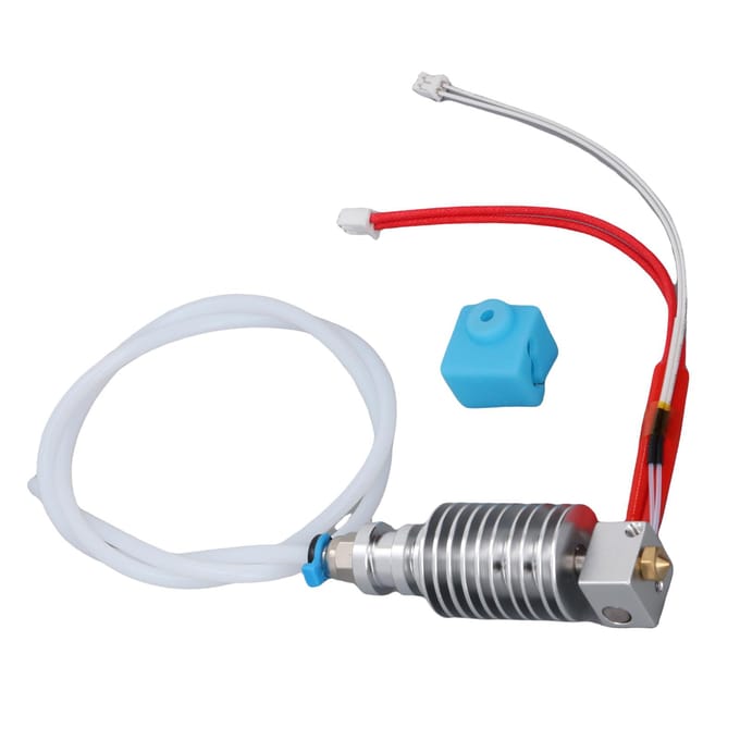 3D Printer Hotend Kit 0,4 mm Mondstuk met Siliconen Cover Gemonteerde Hotend Kit Vervanging voor white