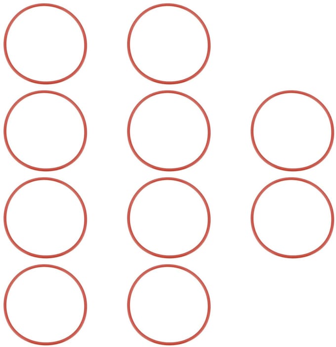 Dailygoods- O-Ring Set van 10 - Siliconen Afdichtingen - 97 x 4 mm - Lekpreventie - Flexibel - Scheurbestendig - Afdichtring