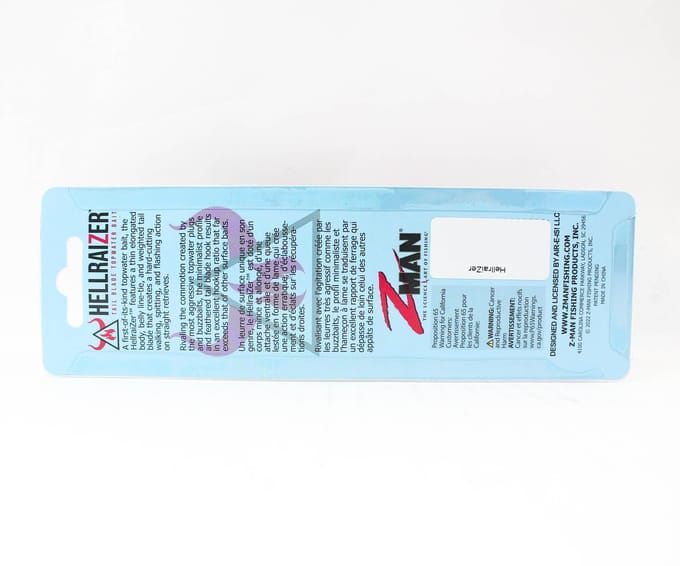 Leurre coulant Zman Hell Raizer Tail Blade 5 pouces chromé (3482)