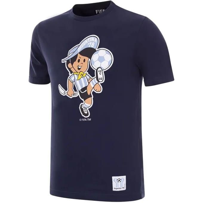 COPA - Argentinië 1978 WK Gauchito Mascotte Kinder T-Shirt - Blauw - 152