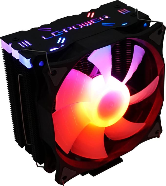 LC-Power LC-CC-120-ARGB-PRO CPU Cooler - CPU-koeler - 1x 120mm RGB fan - 125mm radiator
