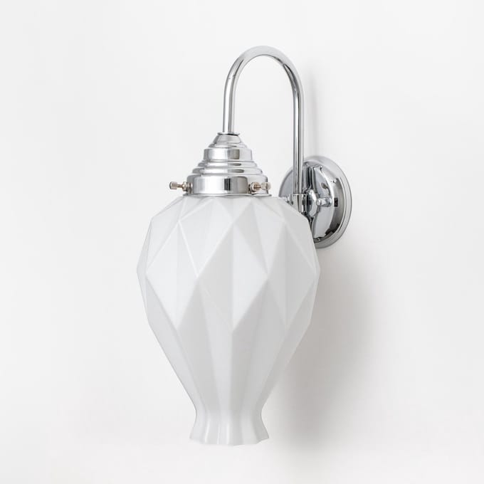 Wandlamp Chicago Meander Chroom - Art Deco Trade