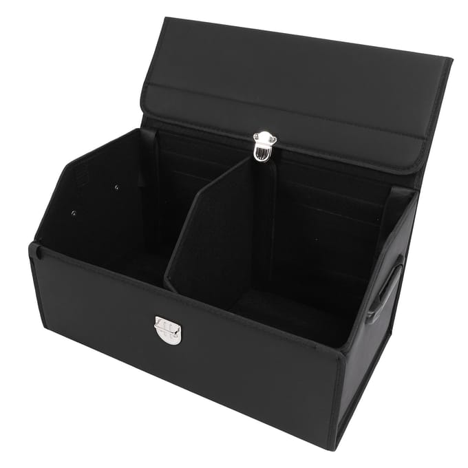 Auto Kofferbak Organizer 60L Grote Capaciteit Opvouwbaar Multifunctioneel 66 X 32 X 29cm Draagbaar Kofferbak black