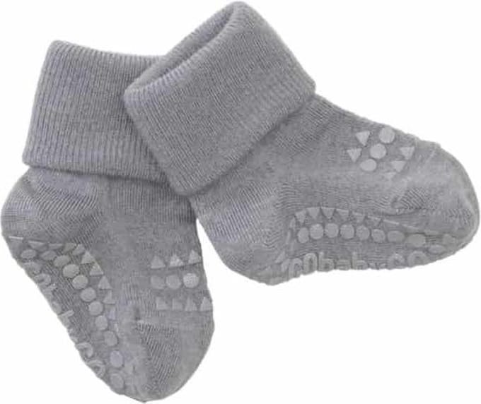 GoBabyGo antislip sokjes wol grey melange 1-2 jaar