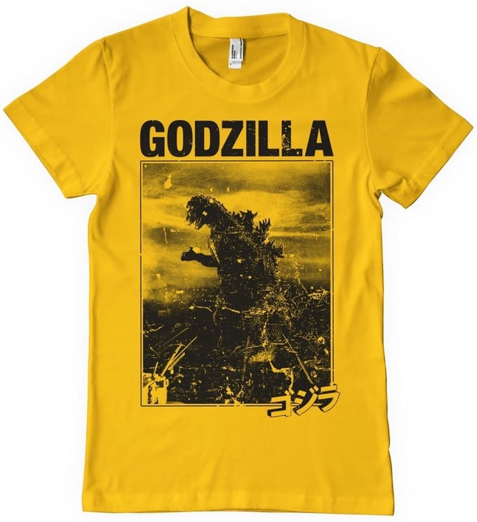Godzilla Vintage T-shirt goud